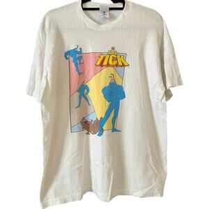 Vintage 90s The Tick Cartoon Promo 1997 Single Stitch Shirt Adult XL